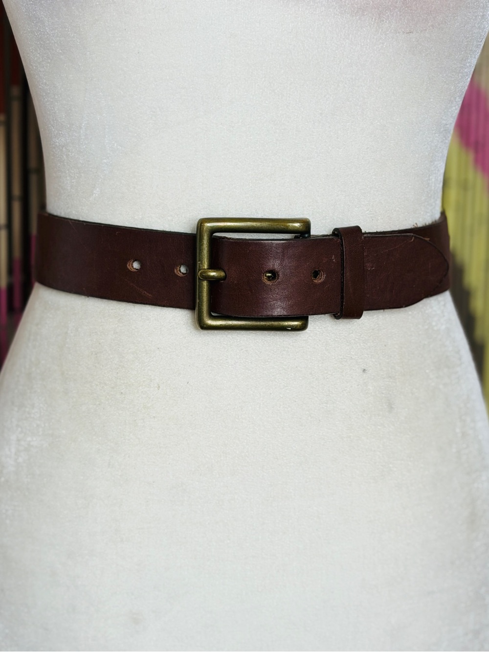 90s Y2K Express Jeans Wide Leather Belt